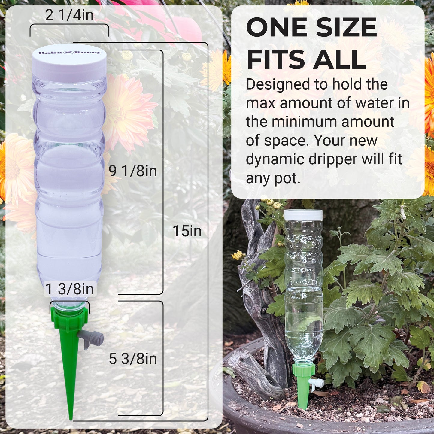 Dynamic Dripper Self Watering Planter Insert 3 Pack