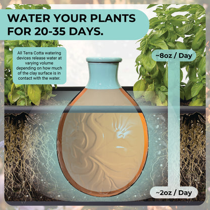 Acqua Olla XXL Oya For Watering Plants 160oz 1.25 Gallon